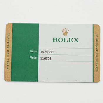 Rolex, Cosmograph, Daytona, "Green Dial", ca 2018.