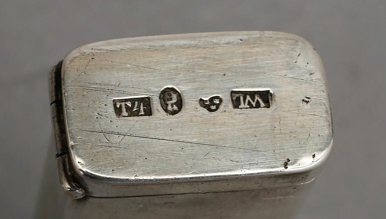 DOSOR, 3 st, silver, Europa, 1800-tal. Total vikt 187 g.