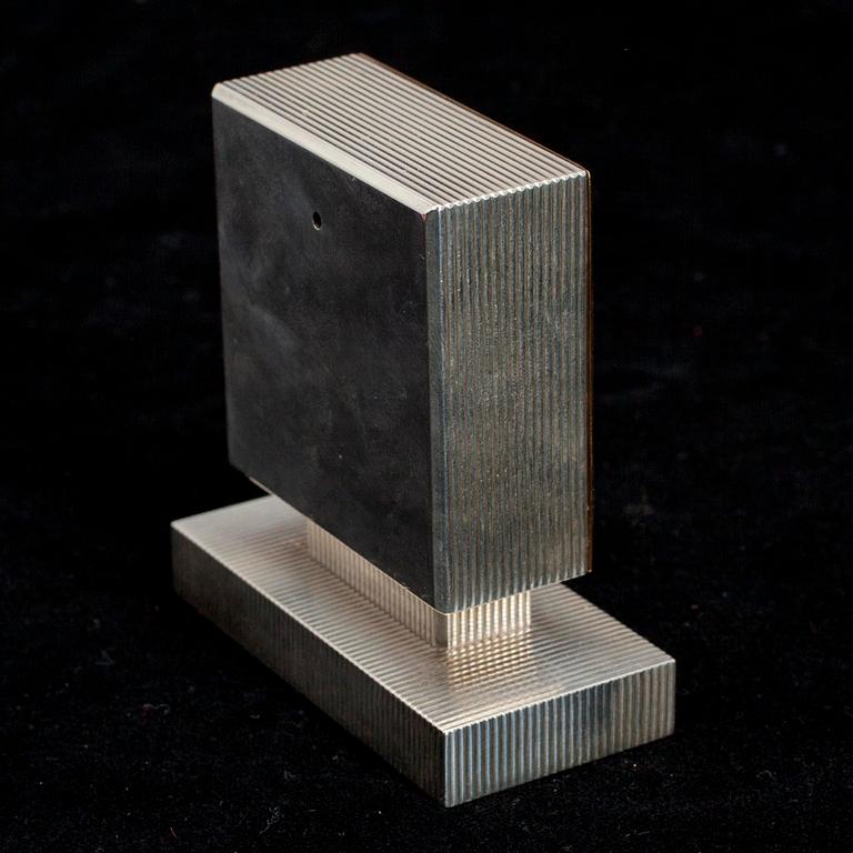 CARTIER BAROMETER, silver, guld. Frankrike 1930-t.