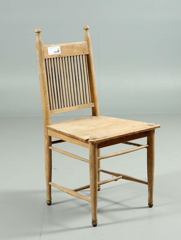 STOL, "Arbetarmöbeln" design Carl Westman, formgiven 1899.