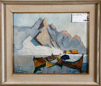 NORMAN KNUT, olja på masonit-pannå, sign.
