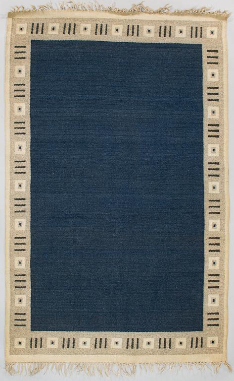 A 1930s Finnish flat weave carpet. Circa 200x130 cm.