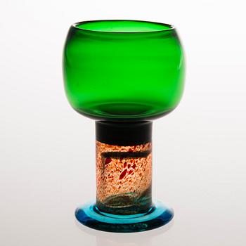 KAJ FRANCK, POKAALI, lasia, signeerattu Kaj Franck Nuutajärvi Notsjö.