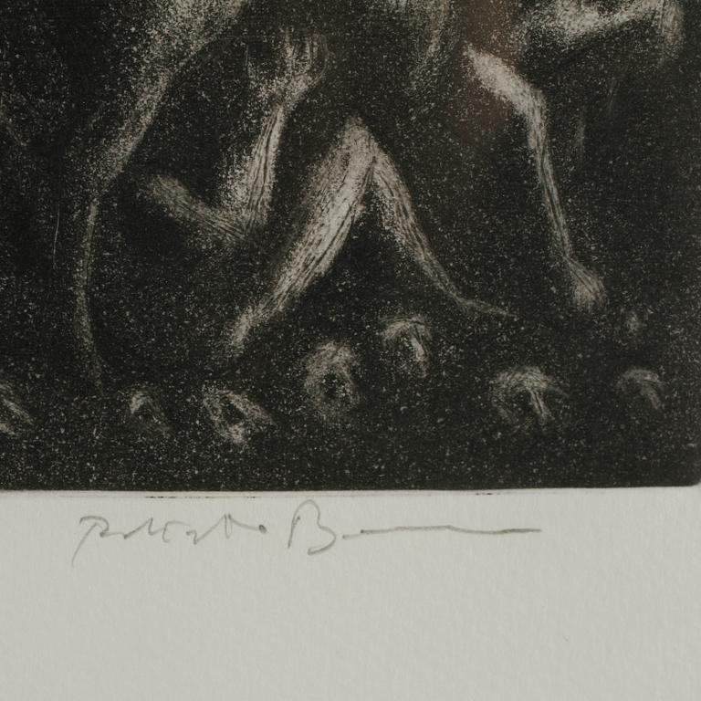 ROBERTO BARNI, etsning, signerad och numrerad 1/25.