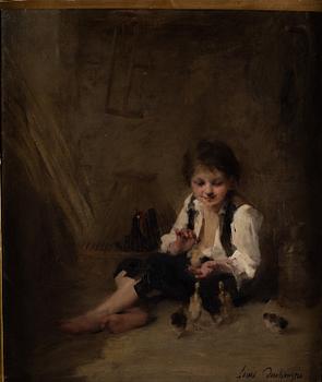 LOUIS DESCHAMPS, oil on canvas, signed Louis Deschamps.