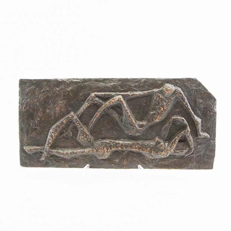 Arne Jones, relief, "Bridges of Humanity", bronze, 1947.