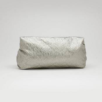 LOUIS VUITTON, a monogram silver colored clutch.