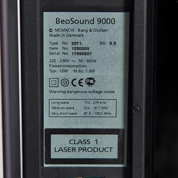 CD-SPELARE SAMT RADIO, BeoSound 9000 type 2571 MK3, Bang & Olufsen, Danmark, tidigt 2000-tal.