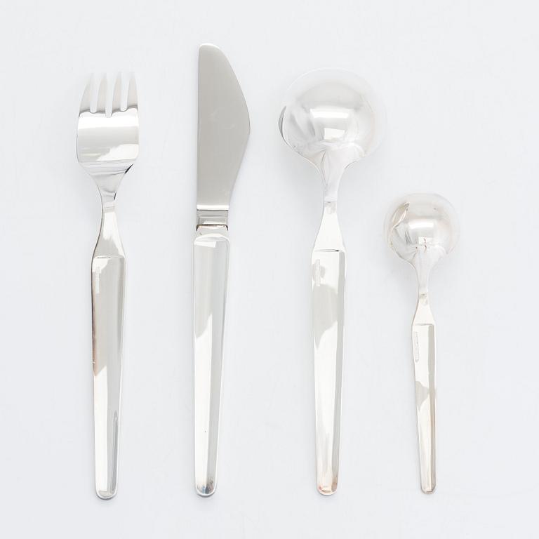 A 72-piece sterling silver cutlery set, 'Diplomat', Kultateollisuus Turku 1978.