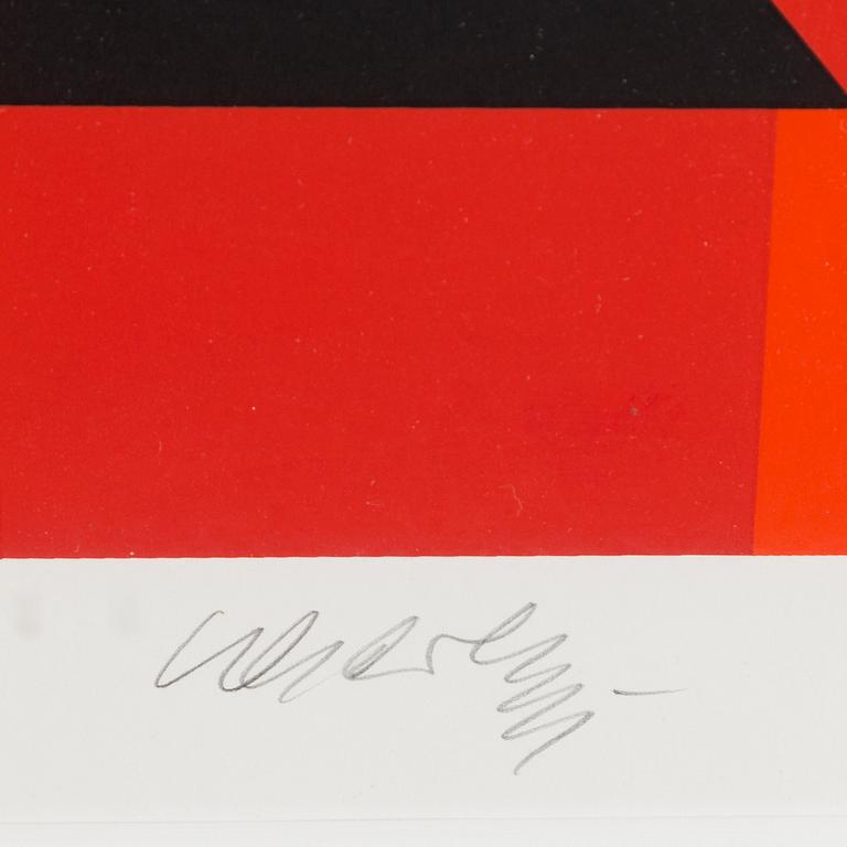 VICTOR VASARELY, serigraph, signed and numbered 88/100.