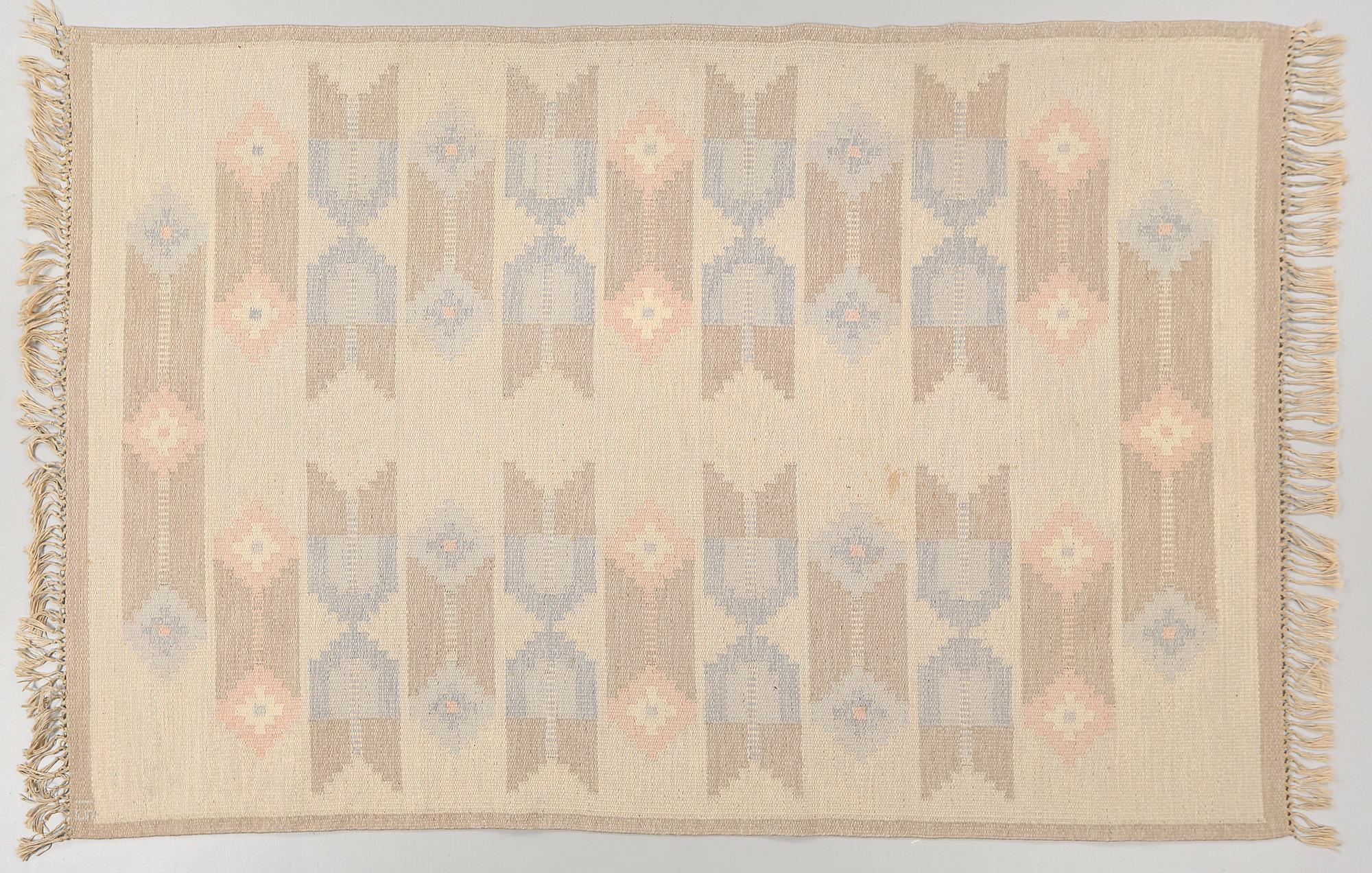 Matta, rölakan, monogramsignerad IS (Ingegerd Silow), 1900-talets andra hälft, ca 245x161 cm.