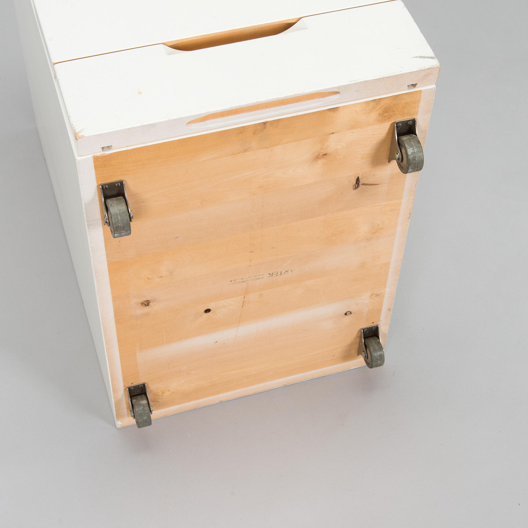 Alvar Aalto, laatikosto, malli 297, Artek, 1960–70-luku.