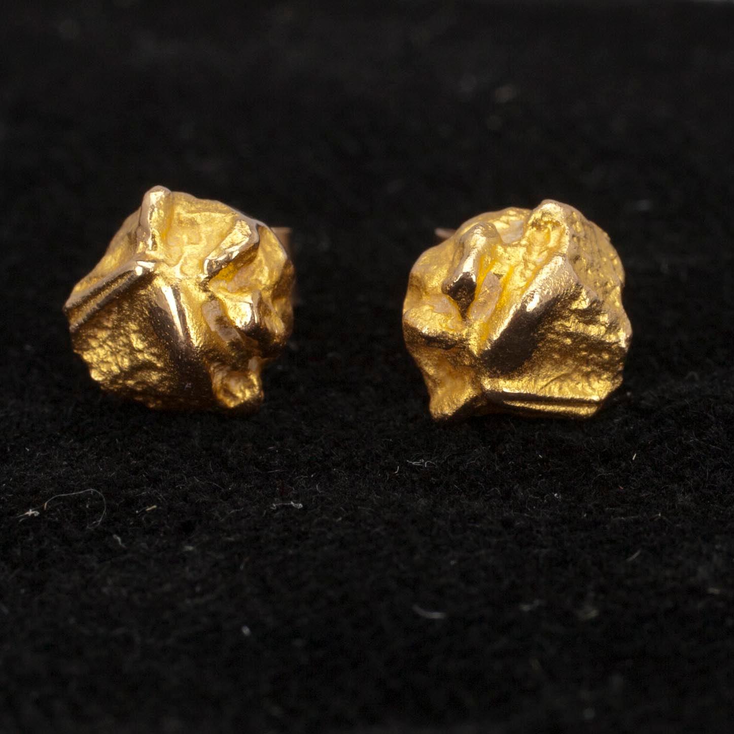 ÖRHÄNGEN, guld 14K, "Hippukoru" Björn Weckström, Lapponia. Vikt 4 g.