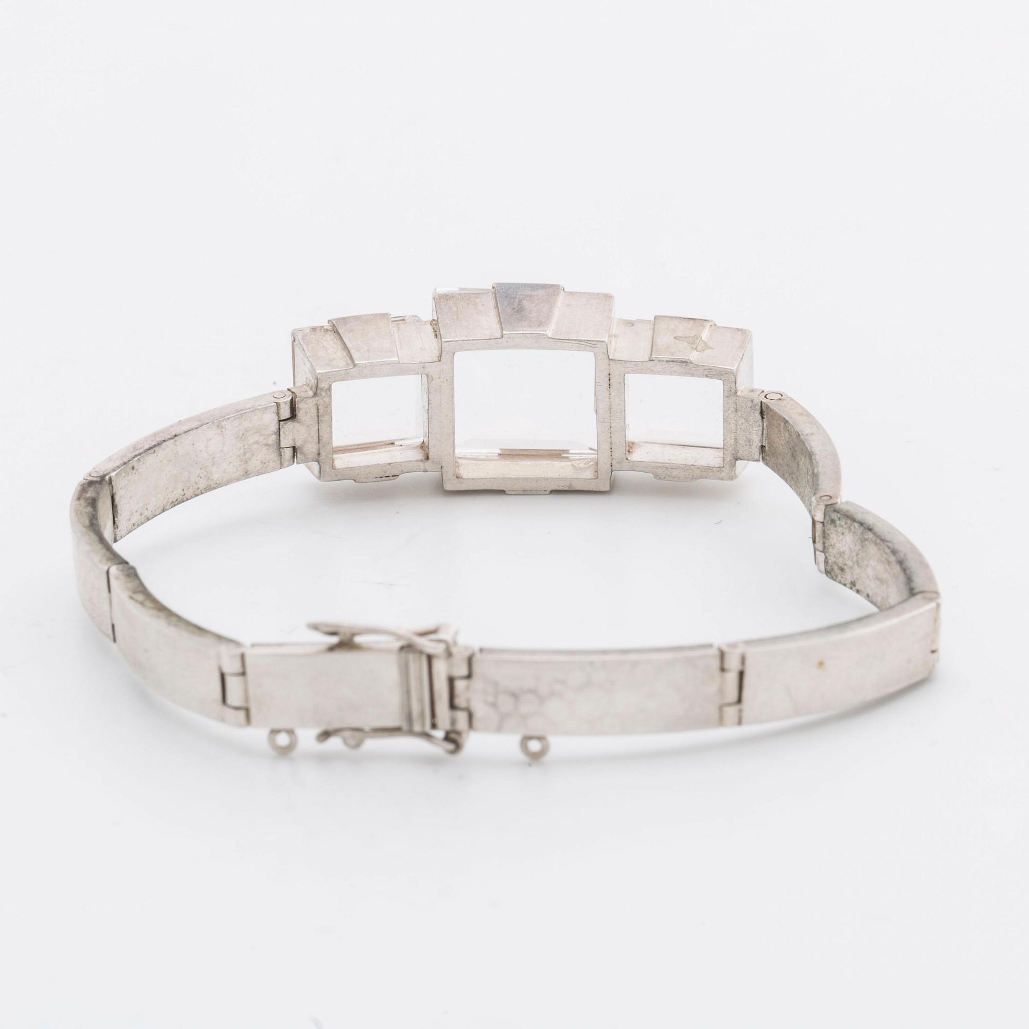 STIGBERT ARMBAND silver m bergkristall.