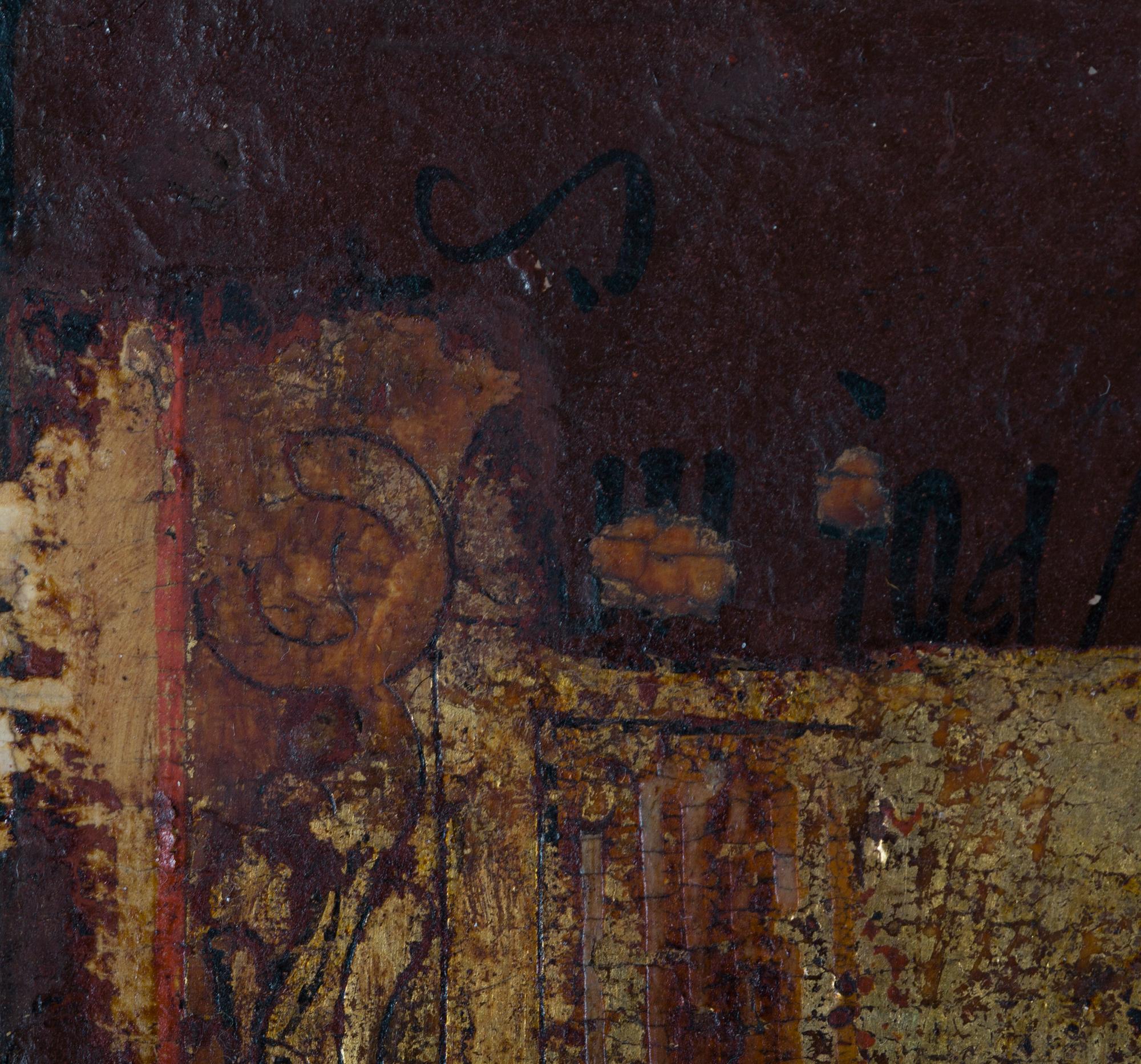 IKON, tempera på pannå, Ryssland 1800-tal.