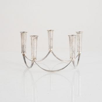 Martin Öhman, a Swedish silver candelabrum, Halmstad 1988.