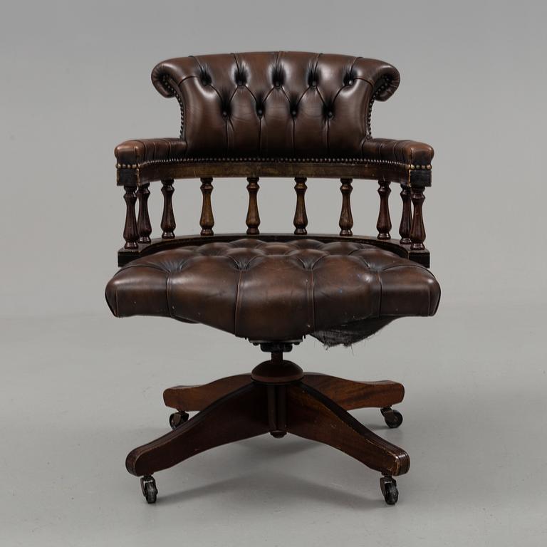 a english style desk chair from the second half of the 20th century.