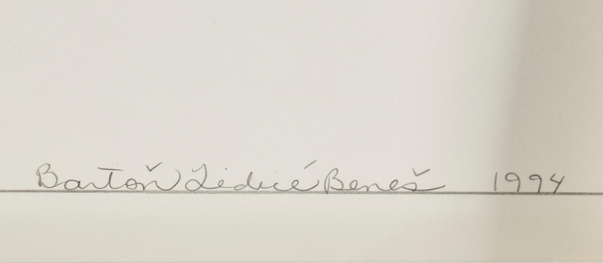 BARTON LIDICE BENES, Multiple, collage, signed AP/11. Dated 1994.