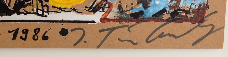 Jean Tinguely, a signed and numbered silkscreen.