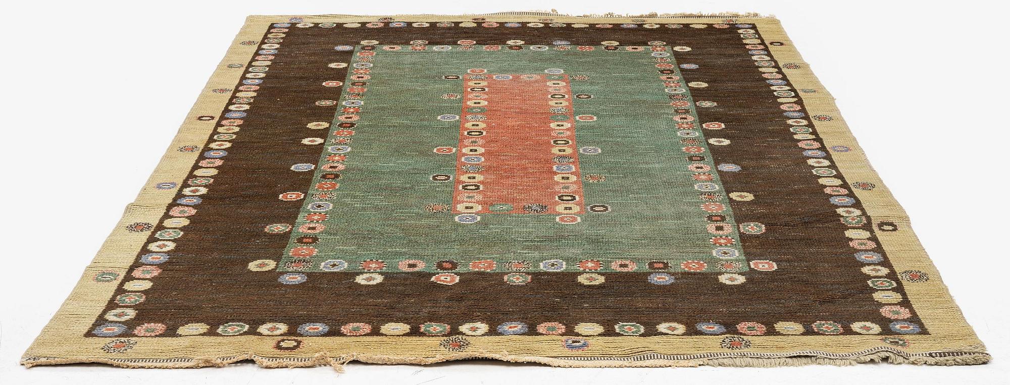 Märta Måås-Fjetterström, a carpet, 'Tusenskönan' ('Bellis'), knotted pile, c. 300 x 205 cm, signed AB MMF.