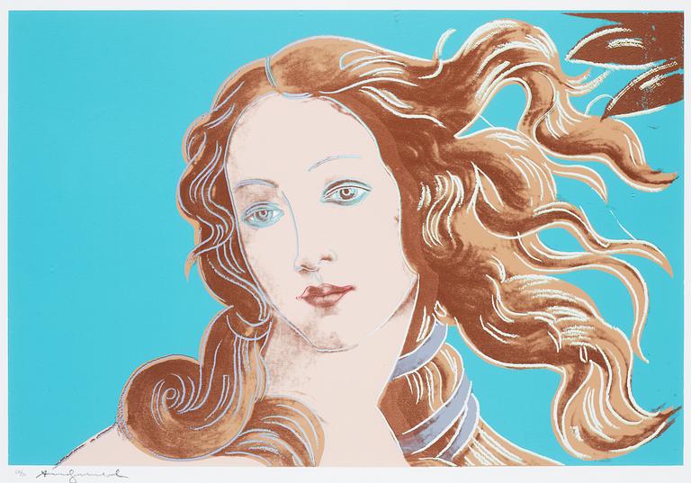 Andy Warhol, "Venus", from: "Details of renaissance paintings (Sandro Botticelli, Birth of Venus, 1482)".