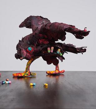 Nathalie Djurberg & Hans Berg, "A Thief Caught in the Act (Flock of Birds)".