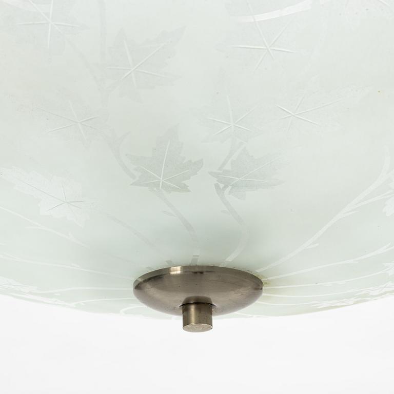 A Swedish Modern ceiling lamp, 1940's.