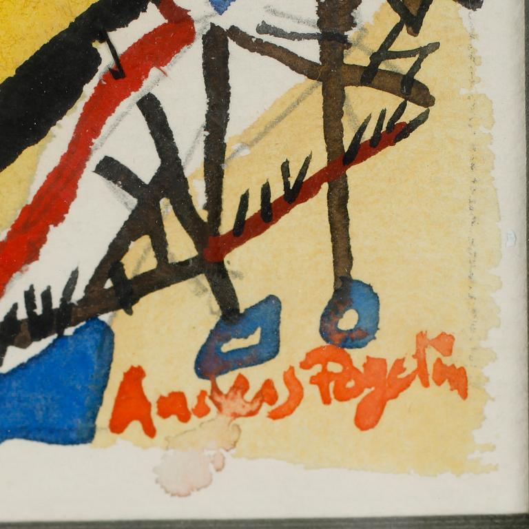 ANDERS FOGELIN, akvarell, signerad.