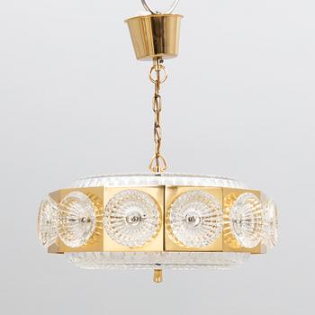 Carl Fagerlund, ceiling lamp Orrefors 1970s.