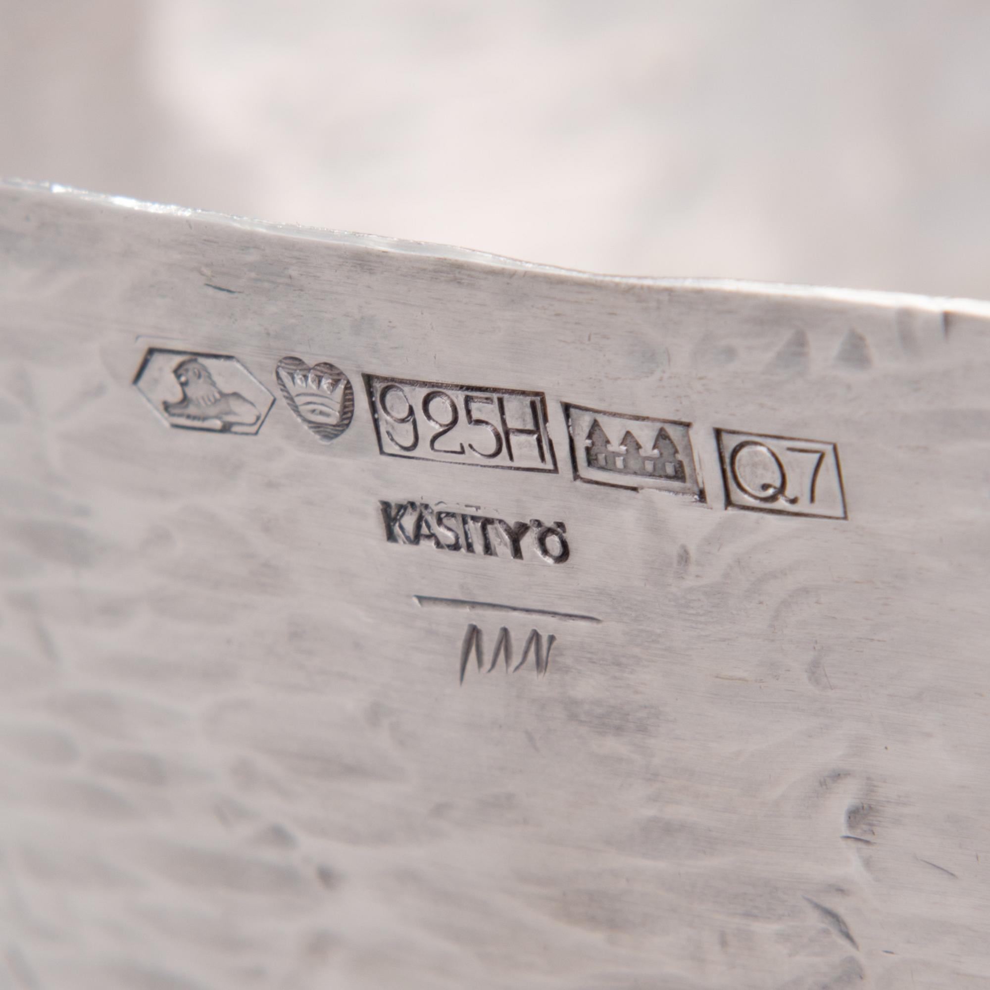 TAPIO WIRKKALA, SKÅL. Sign. TW. Silver 925. Kultakeskus, Tavastehus 1969.