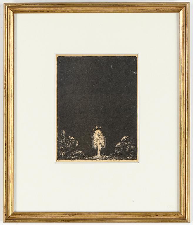 JOHN BAUER, 10 litografier, ur sviten "Troll", osignerade.