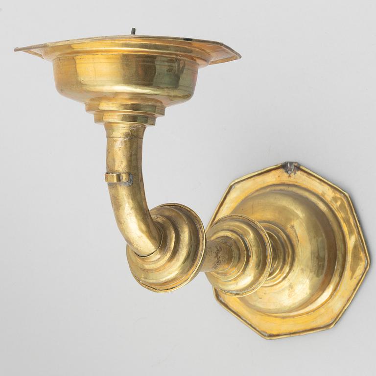 A Baroque candle holder, 17th/18th Century.