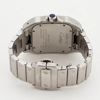 Cartier, Santos 100, wristwatch, 38 x 38 mm.