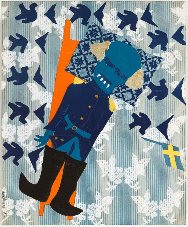 LOU LAURIN-LAM, mapp, 6 st litografier, signerade och numrerade 7/150.