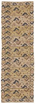 178. Märta Måås-Fjetterström, A textile, "Flygstrån", flat weave, ca 179,5-180 x 55,5-57,5 cm, signed MMF.