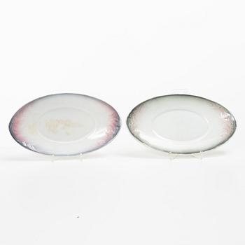 Såskannor, ett par, flintgods. Göteborg, omkring 1900.