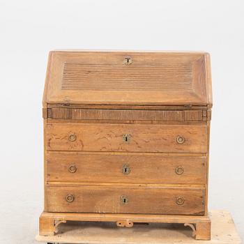 A 19th century oak writing desk.