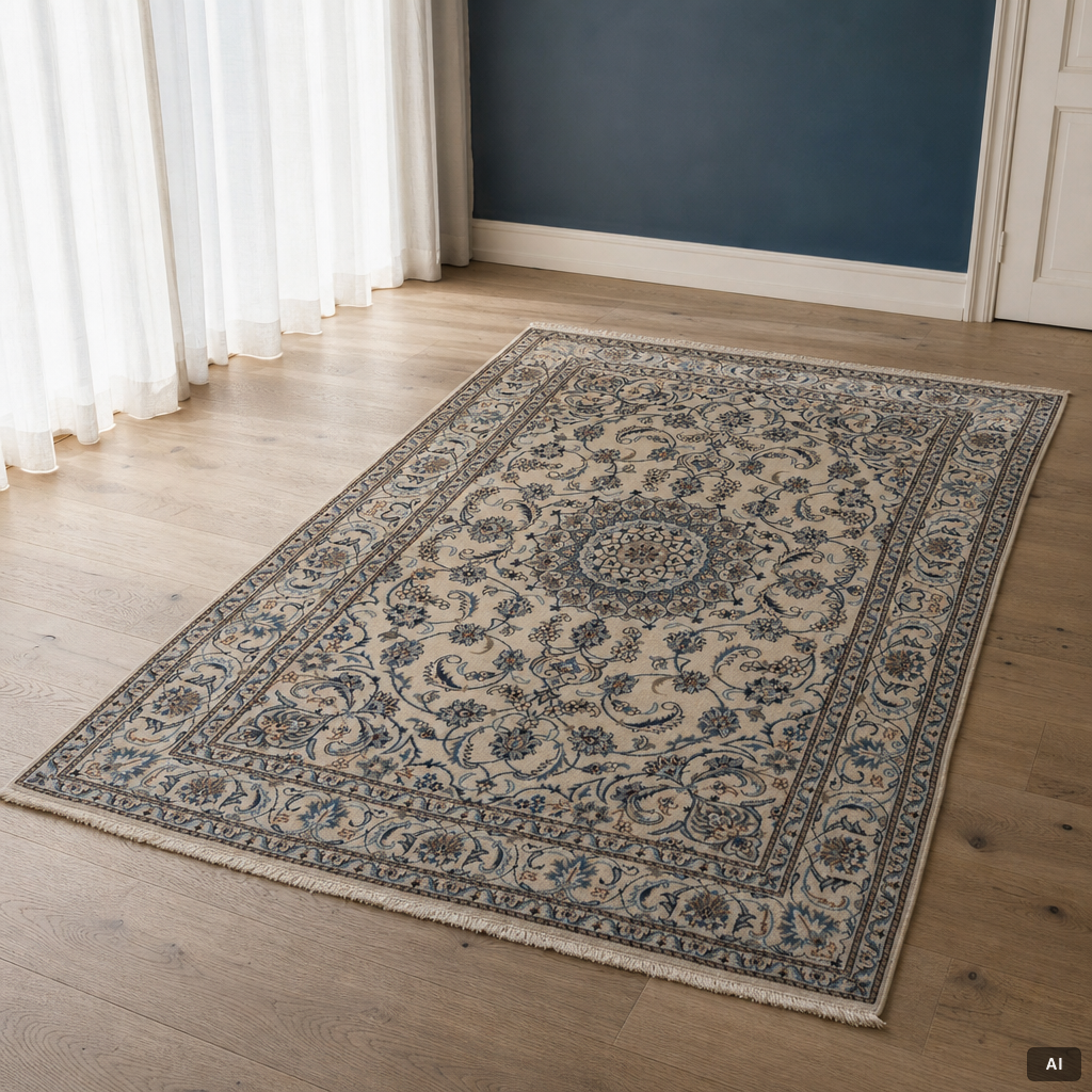 A Nain carpet, c. 275 x 195 cm.