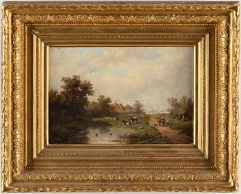 ANTHONIE JACOBUS VAN WIJNGAERDT, oil on canvas, signed.