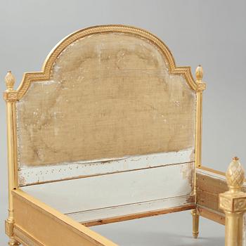 A Gustavian late 18th century bed and canopy.
