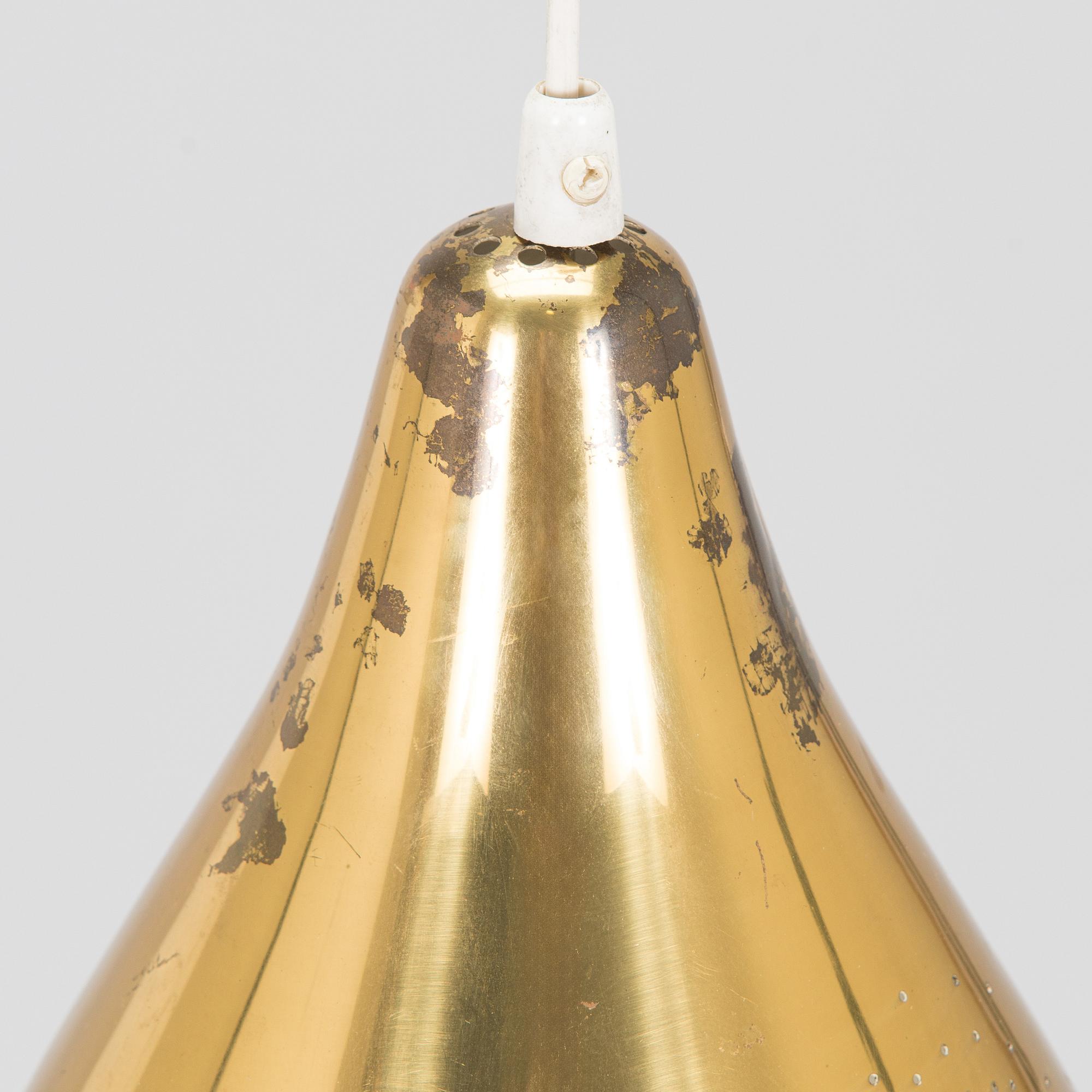 Lisa Johansson-Pape, a mid-20th century pendant light, model 1314, Stockmann Orno, Finland.