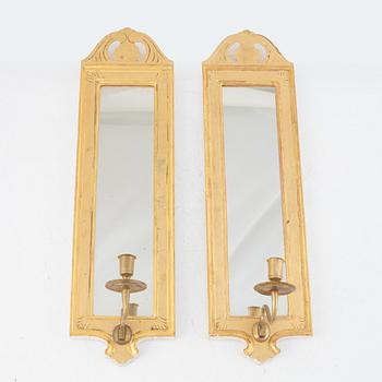 A pair of Mirror sconces, "Regnaholm", IKEA's 18th century series, 1990s.