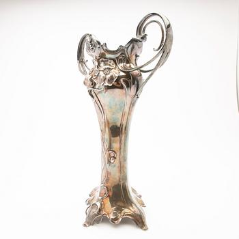 Württembergische Metallwarenfabrik (WMF), Art Nouveau vase, early 20th century.