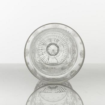 A glass vase, Boda, Sweden, 1920's.