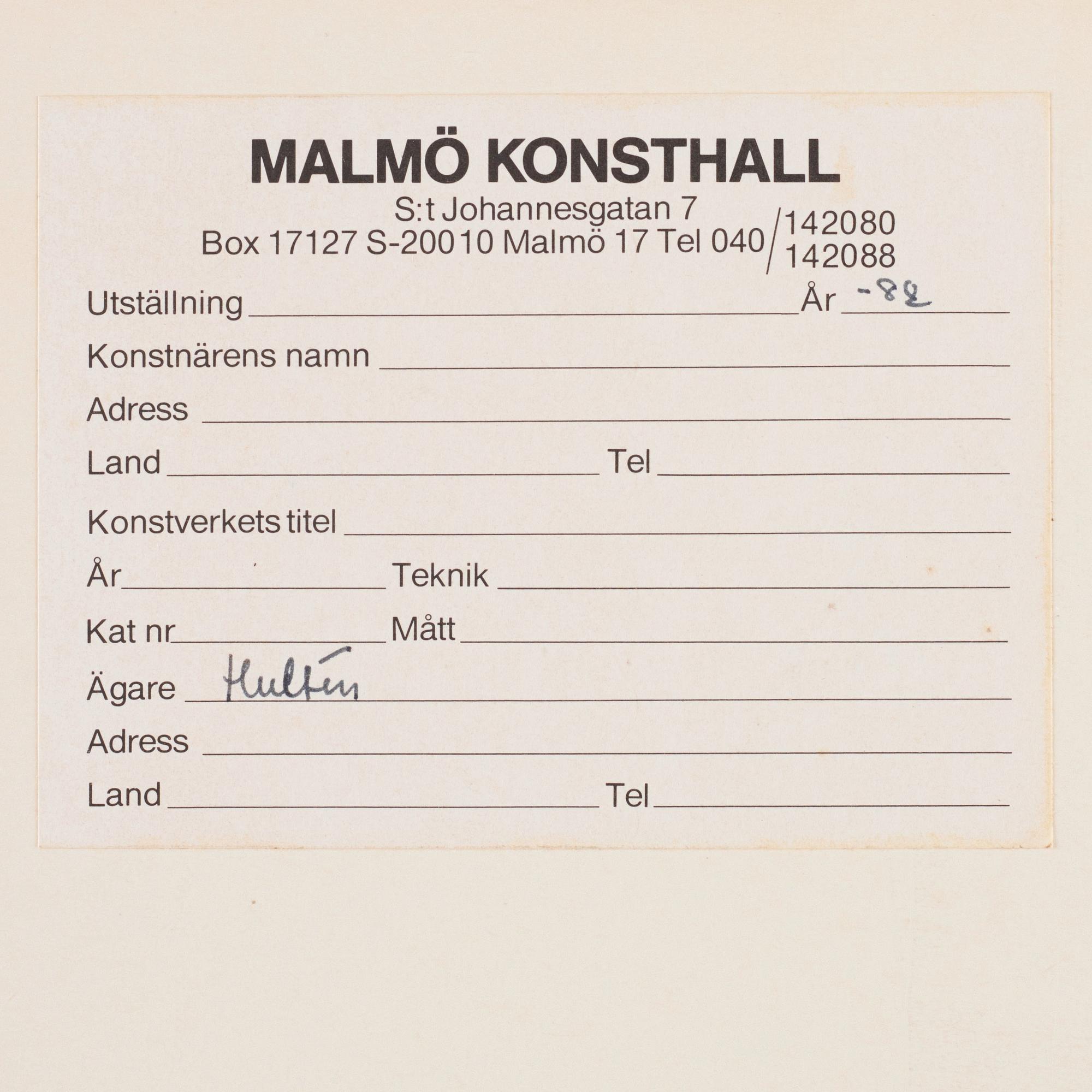 CO Hultén, "Virvlar runt".