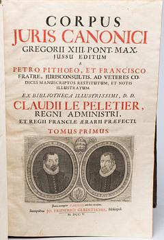 BOK,  "Corpus juris canonici Gregorii XIII", Leipzig 1705.