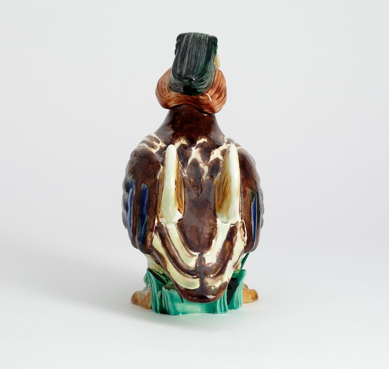 A Gunnar Nylund stoneware figure of a mandarin duck, Rörstrand.