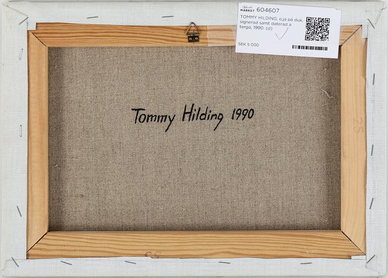 TOMMY HILDING, olja på duk, signerad samt daterad a tergo, 1990.