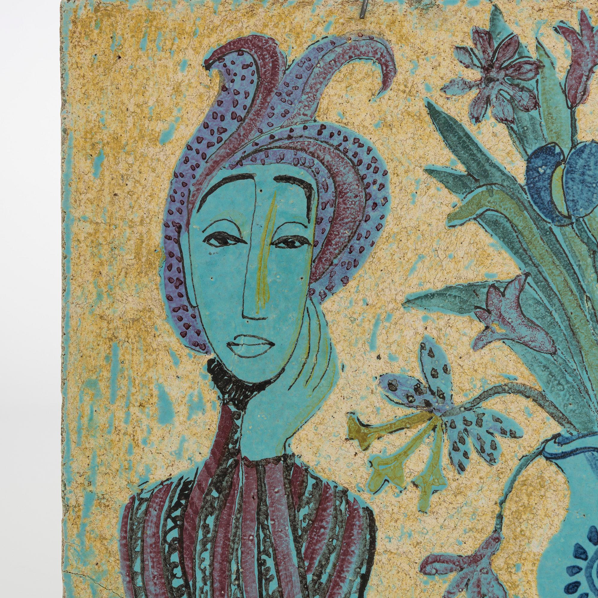 Birger Kaipiainen, a 1940s wall relief, signed Kaipiainen.