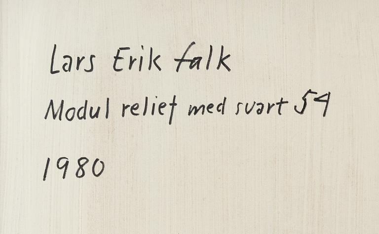 Lars Erik Falk, "Modul relief med svart 54".